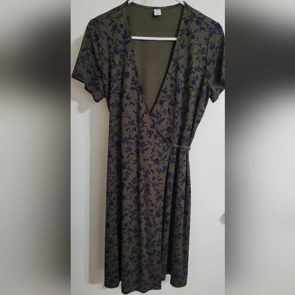 Old Navy Ponte Knit Wrap Sheath Dress